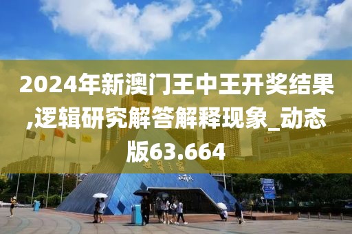 2024年新澳門王中王開獎結果,邏輯研究解答解釋現象_動態版63.664