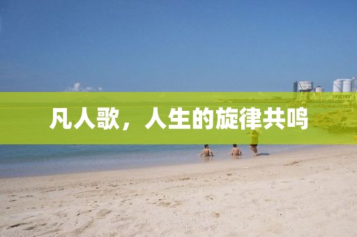 凡人歌,人生的旋律共鳴