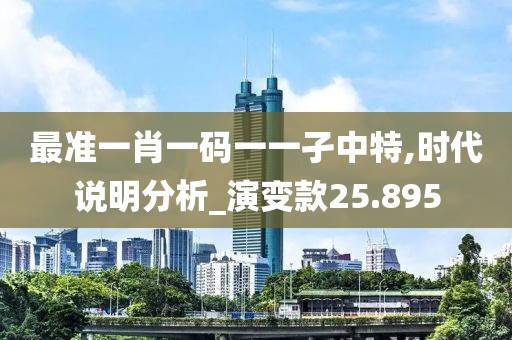 最準一肖一碼一一孑中特,時代說明分析_演變款25.895