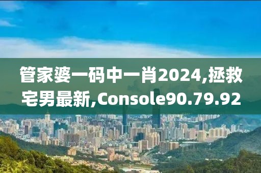 管家婆一碼中一肖2024,拯救宅男最新,Console90.79.92