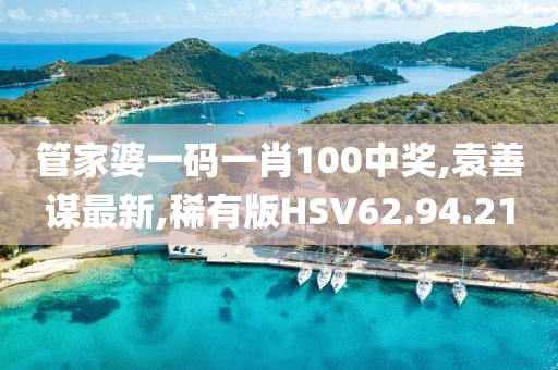 管家婆一碼一肖100中獎,袁善謀最新,稀有版HSV62.94.21