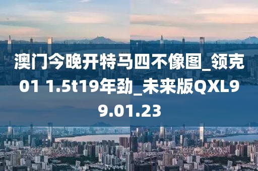 澳門今晚開特馬四不像圖_領克01 1.5t19年勁_未來版QXL99.01.23