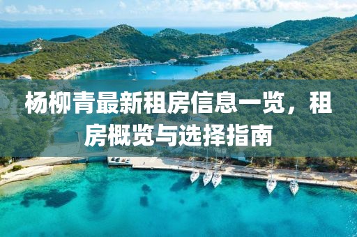 楊柳青最新租房信息一覽,租房概覽與選擇指南