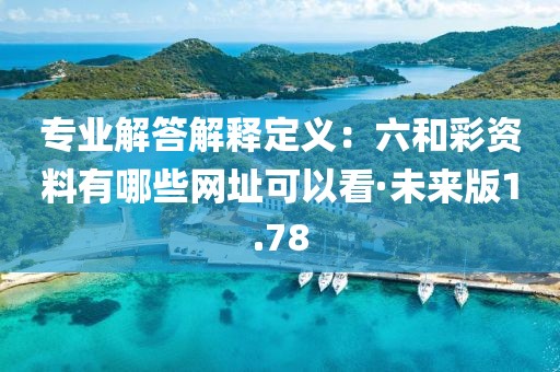 專業解答解釋定義：六和彩資料有哪些網址可以看·未來版1.78