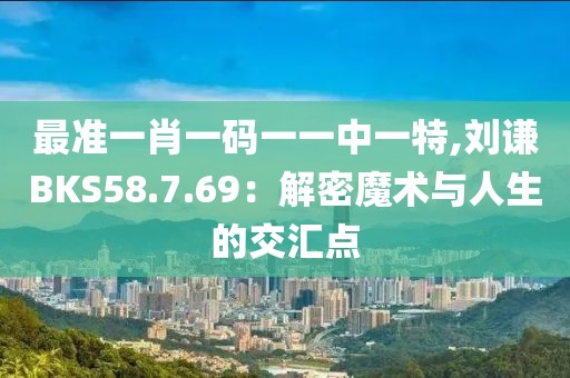 最準一肖一碼一一中一特,劉謙BKS58.7.69：解密魔術(shù)與人生的交匯點