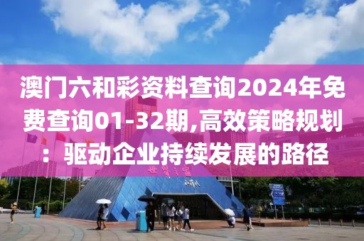 澳門六和彩資料查詢2024年免費查詢01-32期,高效策略規劃：驅動企業持續發展的路徑
