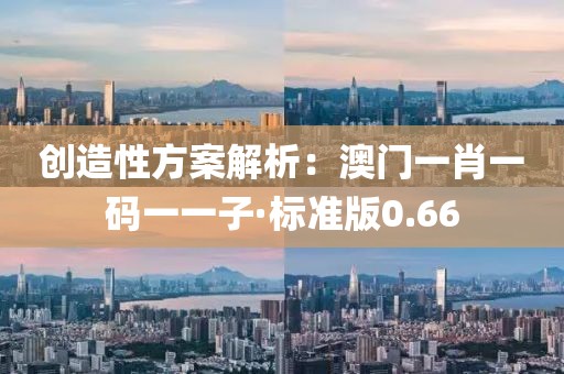 創造性方案解析:澳門一肖一碼一一子·標準版0.66