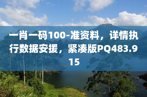 一肖一碼100-準資料，詳情執行數據安援，緊湊版PQ483.915