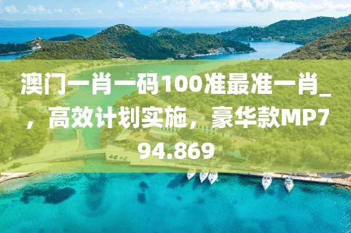 澳門一肖一碼100準最準一肖_，高效計劃實施，豪華款MP794.869