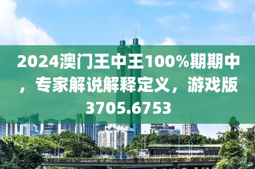 2024澳門王中王100%期期中，專家解說解釋定義，游戲版3705.6753