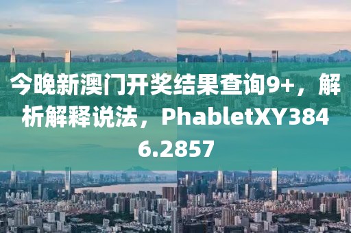 今晚新澳門開獎結果查詢9+，解析解釋說法，PhabletXY3846.2857