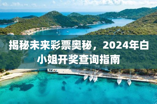 揭秘未來彩票奧秘,2024年白小姐開獎查詢指南