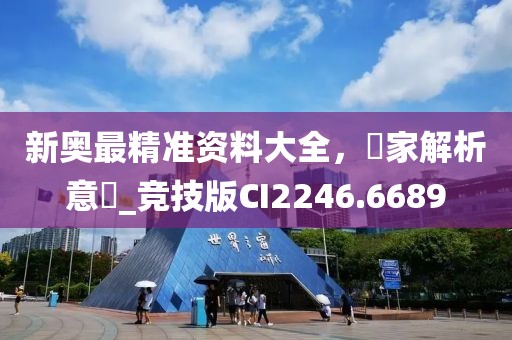 新奧最精準資料大全,專家解析意見_競技版CI2246.6689