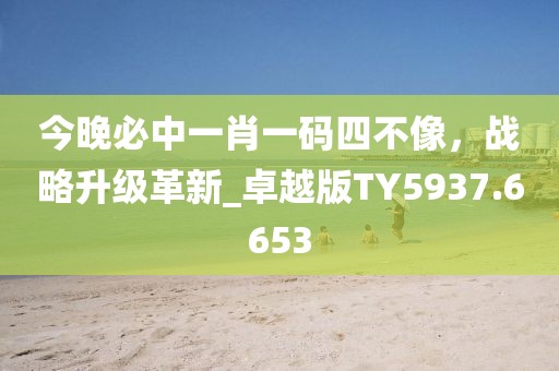 今晚必中一肖一碼四不像，戰略升級革新_卓越版TY5937.6653