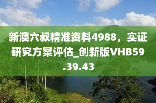 新澳六叔精準資料4988，實證研究方案評估_創新版VHB59.39.43