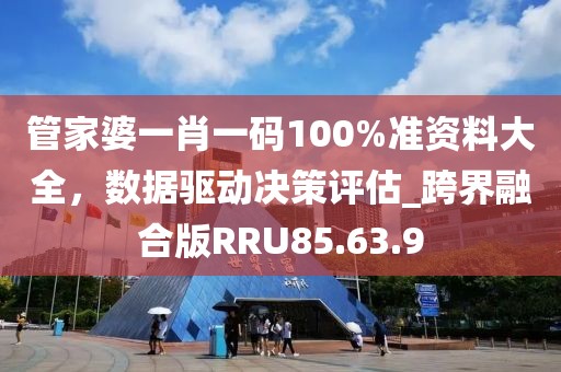 管家婆一肖一碼100%準資料大全,數據驅動決策評估_跨界融合版RRU85.63.9