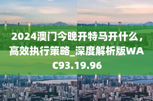 2024澳門今晚開特馬開什么，高效執行策略_深度解析版WAC93.19.96