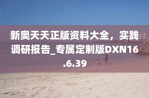 新奧天天正版資料大全,實踐調研報告_專屬定制版DXN16.6.39