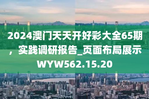 2024澳門天天開好彩大全65期,實踐調研報告_頁面布局展示WYW562.15.20