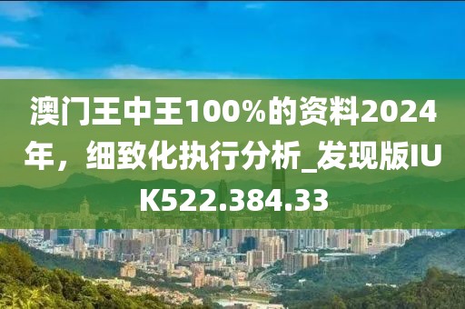澳門王中王100%的資料2024年，細致化執行分析_發現版IUK522.384.33