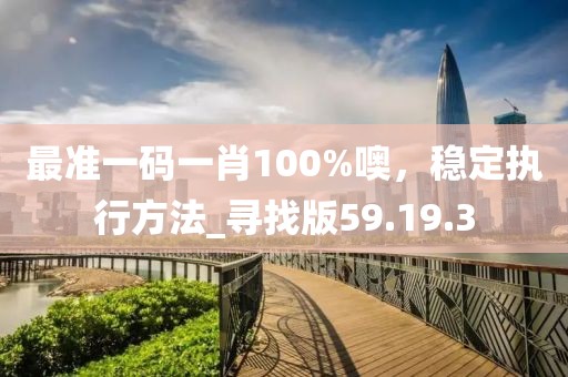 最準一碼一肖100%噢,穩定執行方法_尋找版59.19.3