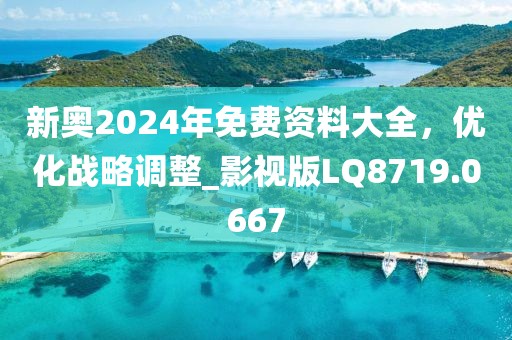 新奧2024年免費資料大全,優化戰略調整_影視版LQ8719.0667