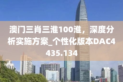 澳門三肖三淮100淮，深度分析實施方案_個性化版本DAC4435.134