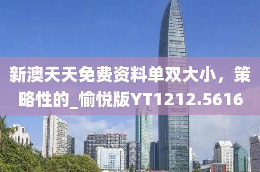 新澳天天免費資料單雙大小，策略性的_愉悅版YT1212.5616