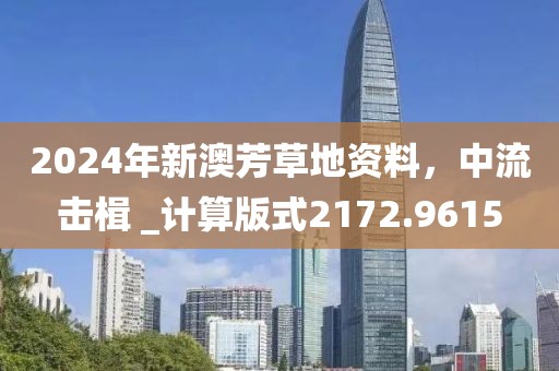 2024年新澳芳草地資料，中流擊楫 _計算版式2172.9615