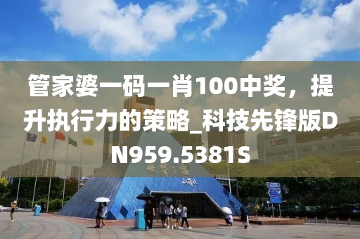 管家婆一碼一肖100中獎，提升執行力的策略_科技先鋒版DN959.5381S