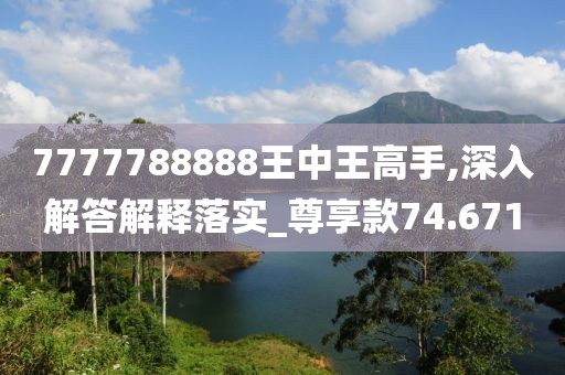 7777788888王中王高手,深入解答解釋落實_尊享款74.671