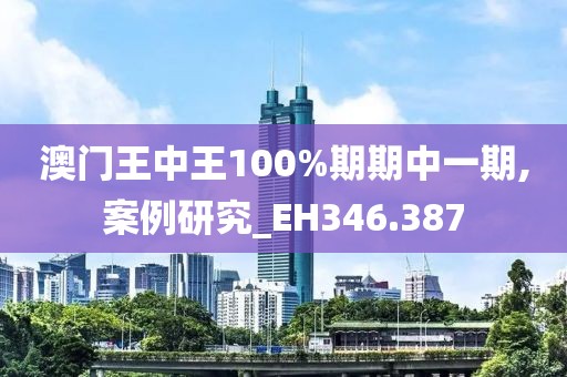 澳門王中王100%期期中一期,案例研究_EH346.387