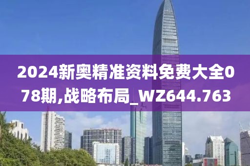 2024新奧精準資料免費大全078期,戰略布局_WZ644.763
