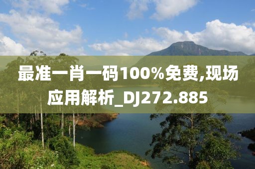 最準一肖一碼100%免費,現場應用解析_DJ272.885