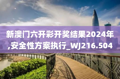 新澳門六開彩開獎結果2024年,安全性方案執行_WJ216.504