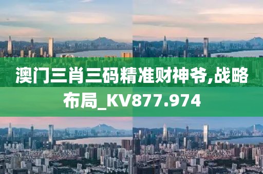 澳門三肖三碼精準財神爺,戰略布局_KV877.974