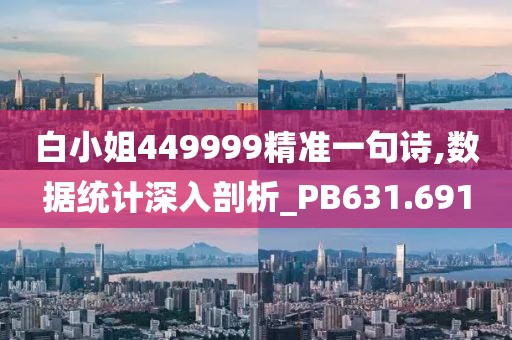 白小姐449999精準一句詩,數據統計深入剖析_PB631.691