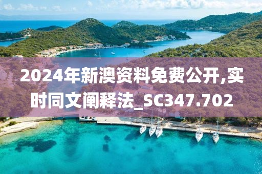 2024年新澳資料免費公開,實時同文闡釋法_SC347.702