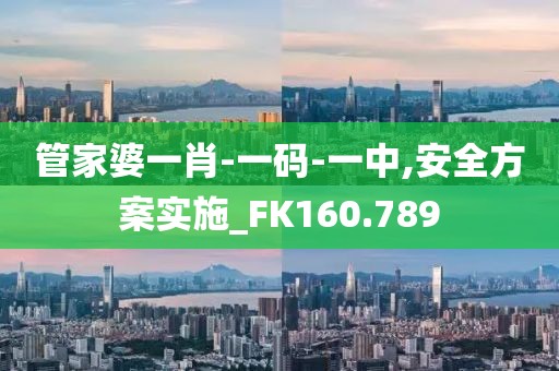 管家婆一肖-一碼-一中,安全方案實(shí)施_FK160.789