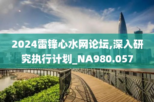 2024雷鋒心水網論壇,深入研究執行計劃_NA980.057
