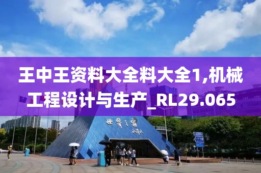 王中王資料大全料大全1,機械工程設計與生產_RL29.065