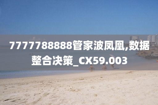 7777788888管家波鳳凰,數據整合決策_CX59.003