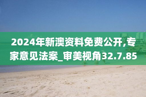 2024年新澳資料免費公開,專家意見法案_審美視角32.7.85