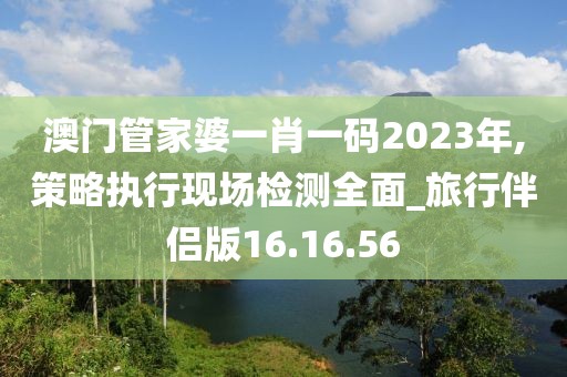澳門管家婆一肖一碼2023年,策略執行現場檢測全面_旅行伴侶版16.16.56