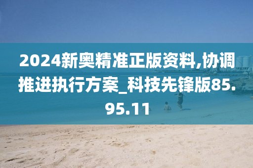 2024新奧精準正版資料,協調推進執行方案_科技先鋒版85.95.11