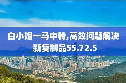 白小姐一馬中特,高效問題解決_新復制品55.72.5