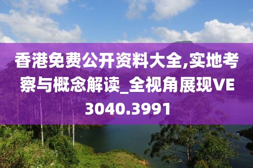香港免費公開資料大全,實地考察與概念解讀_全視角展現VE3040.3991