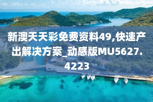 新澳天天彩免費資料49,快速產出解決方案_動感版MU5627.4223