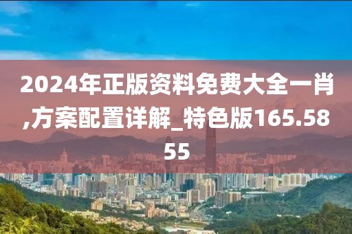 2024年正版資料免費大全一肖,方案配置詳解_特色版165.5855