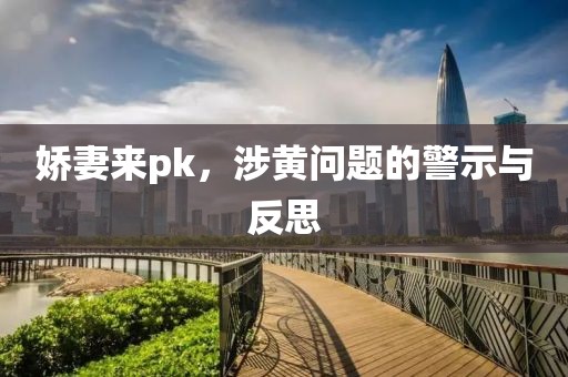 嬌妻來pk,涉黃問題的警示與反思